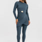 Front view of Shell Suit modest swimwear by Tie Shop