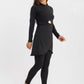 Side view of Black Shell Suit by Tie Shop