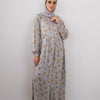 Linda Dress - Baby Blue - Beige