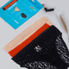 3-Pack Lace Cheetah Brief - Set-1: Black - Beige - Red
