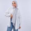 Plain Viscose Scarf - Light Grey