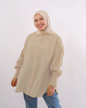 Tie Shop | Modest Wear | Linen Shirt قميص كتان - بلوزة كتان