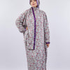 Printed Viscose Isdal - Purple - Baby blue - Red