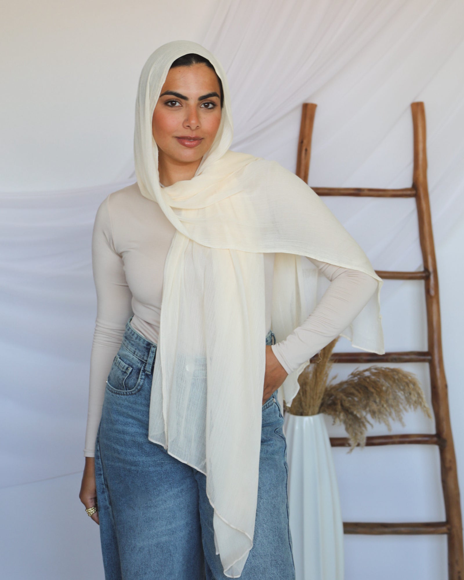 Crinkled Modal Scarf