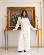 Amara Set for Women | Elegant-Stylish linen | Tie Shop Egypt - Off White