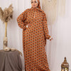 Printed Viscose Isdal - Burnt Orange