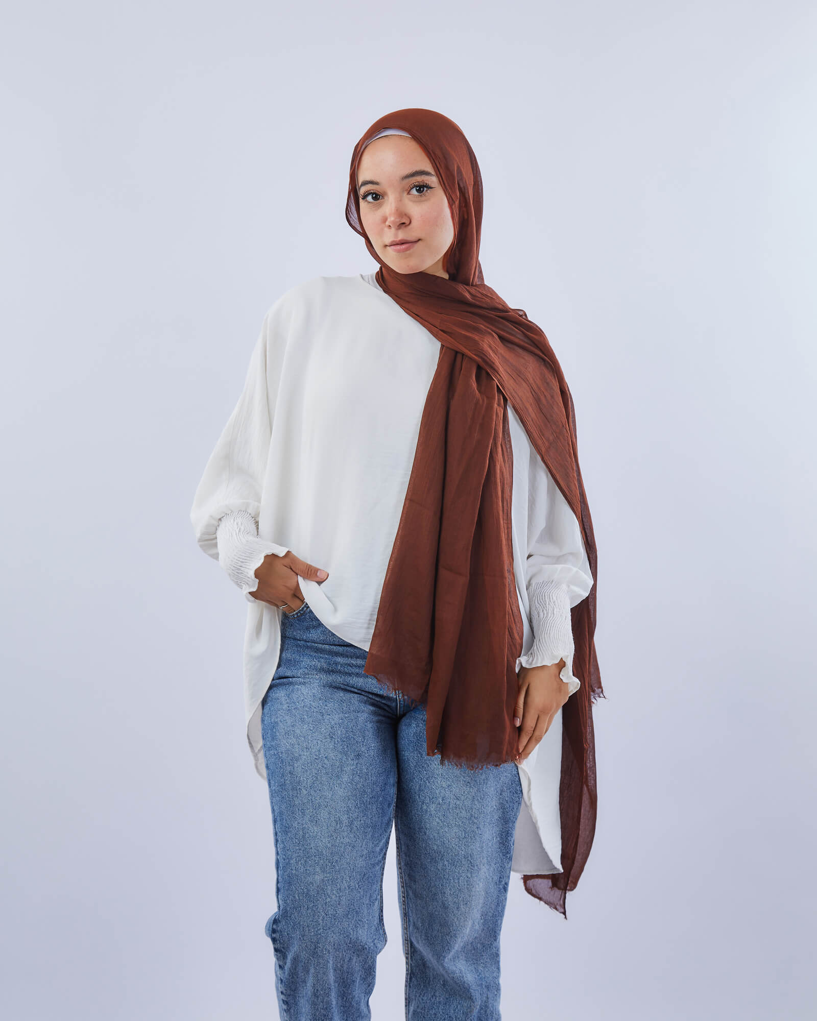 Tie Shop |Plain Viscose Scarf | طرحه قطن فيسكوز ساده