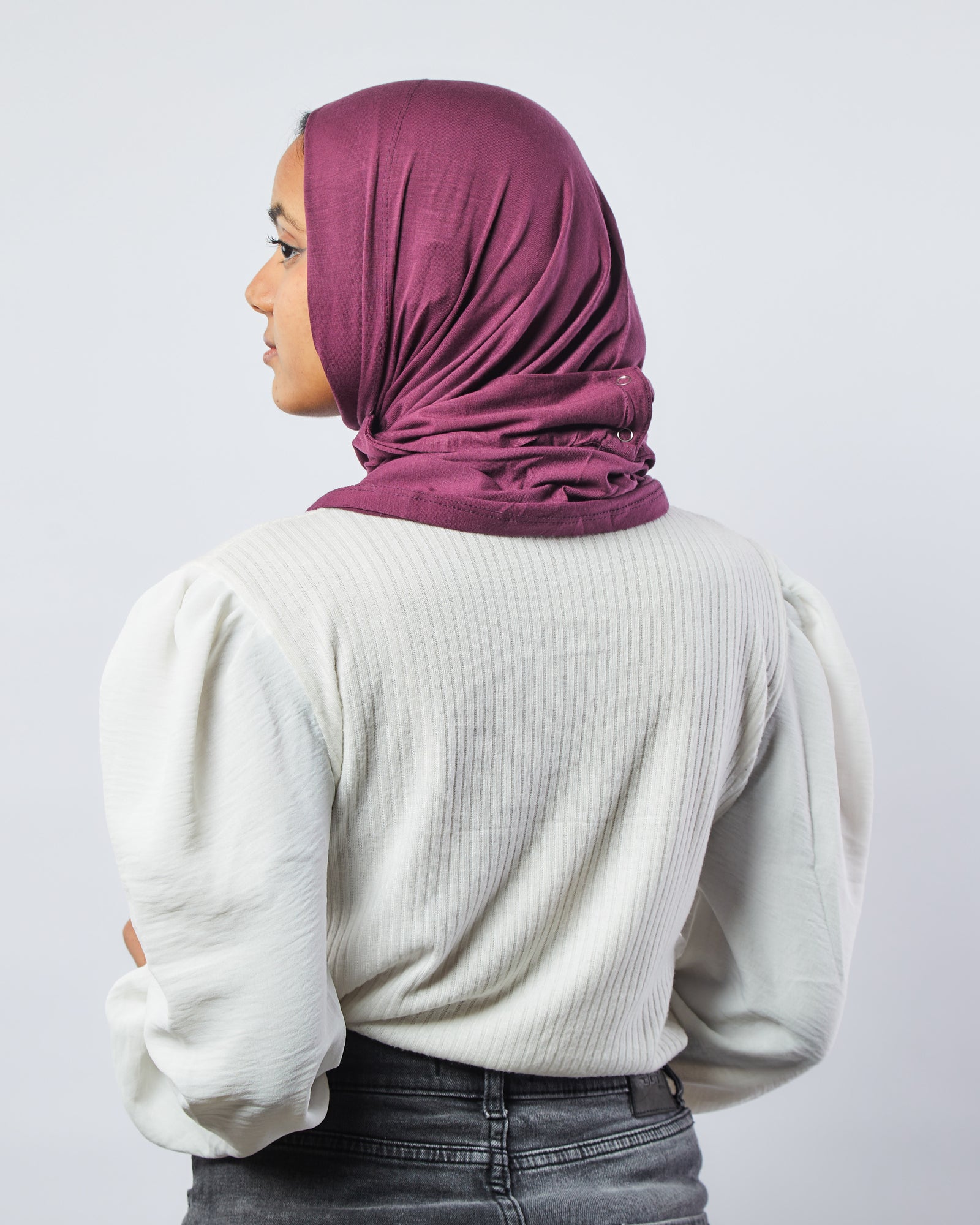 Tie Shop | Plain Turbona with Clips | تربونة باندنا كلبس |بونية قطن