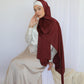 Tie Shop | Plain Wide Satin Scarf |طرحة ستان ساده - ايشارب ستان