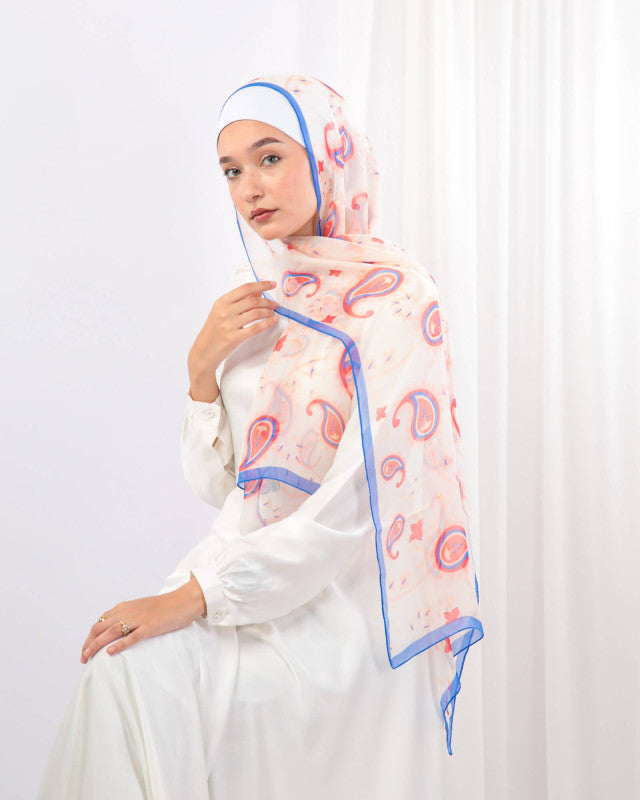 Tie Shop | Printed Chiffon Silk	طرحة شيفون - ايشارب شيفون