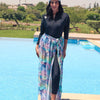 Printed Cover-Up - Baby Blue - Light Rose - Light Green