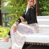 Printed Cover-Up - Light Purple - Light Green - Light Rose