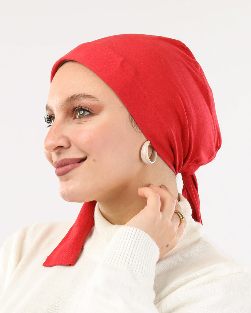 Padded Cotton Bonnet, Inner Caps , بونية ربط عريض , سورتيت, بونية تحت الحجاب Tie Shop