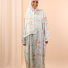 Printed Satin Isdal - Off White