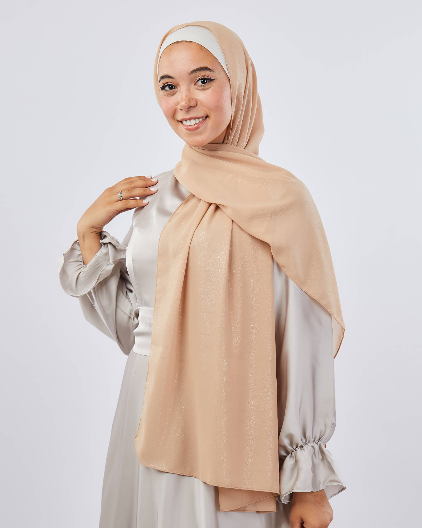 Tie Shop | Shimmery Chiffon Scarf طرحة شيفون سادة - ايشارب شيفون سادة