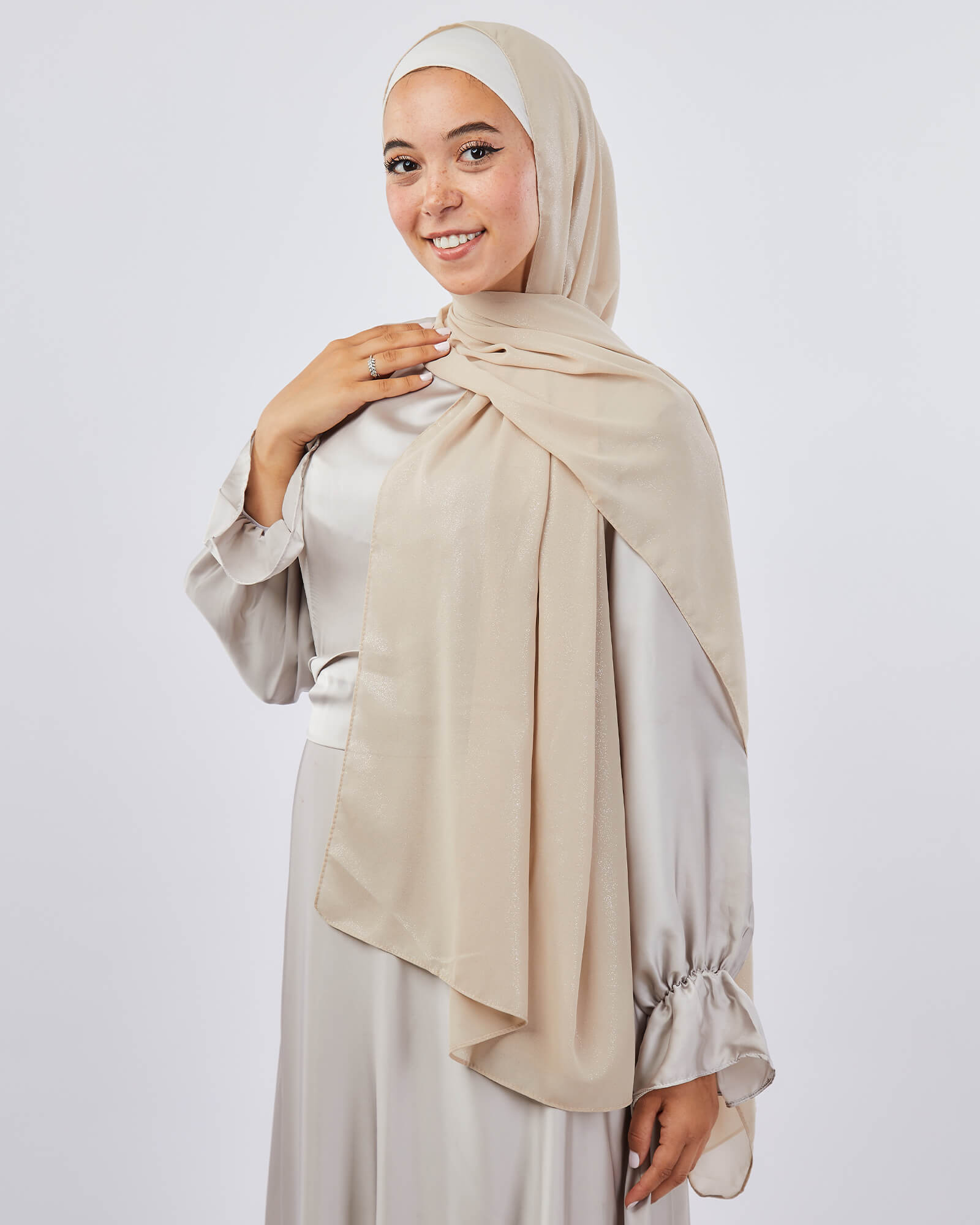 Tie Shop | Shimmery Chiffon Scarf طرحة شيفون سادة - ايشارب شيفون سادة