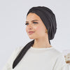 Tie-It Up Cracked Turban - Black