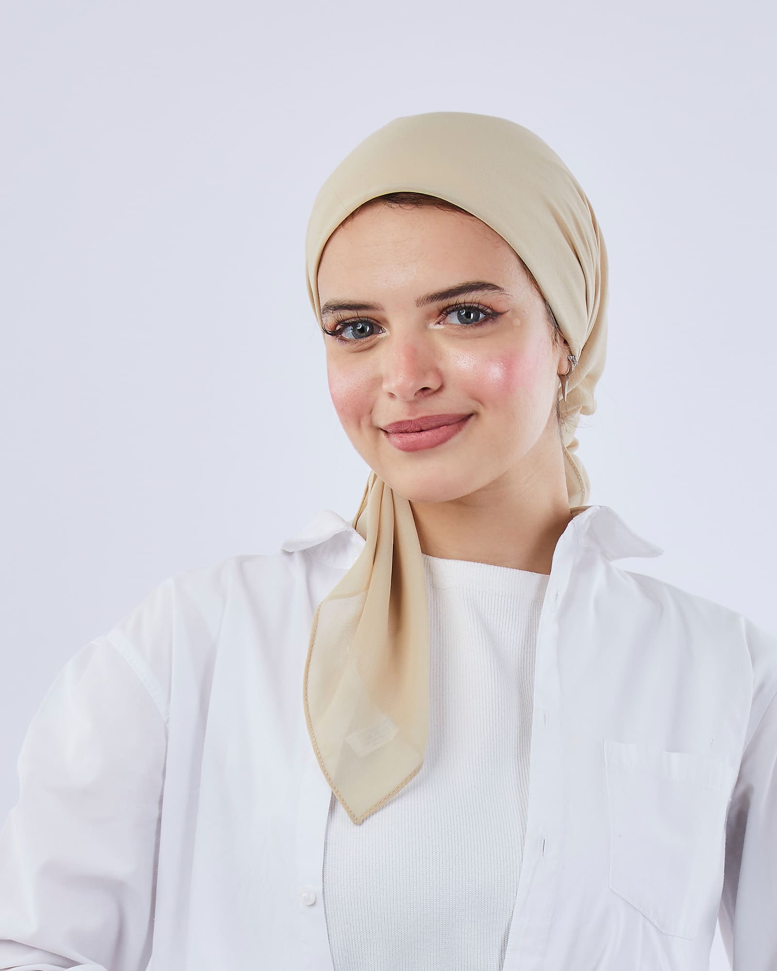 Tie Shop | Square plain Crepe Chiffon