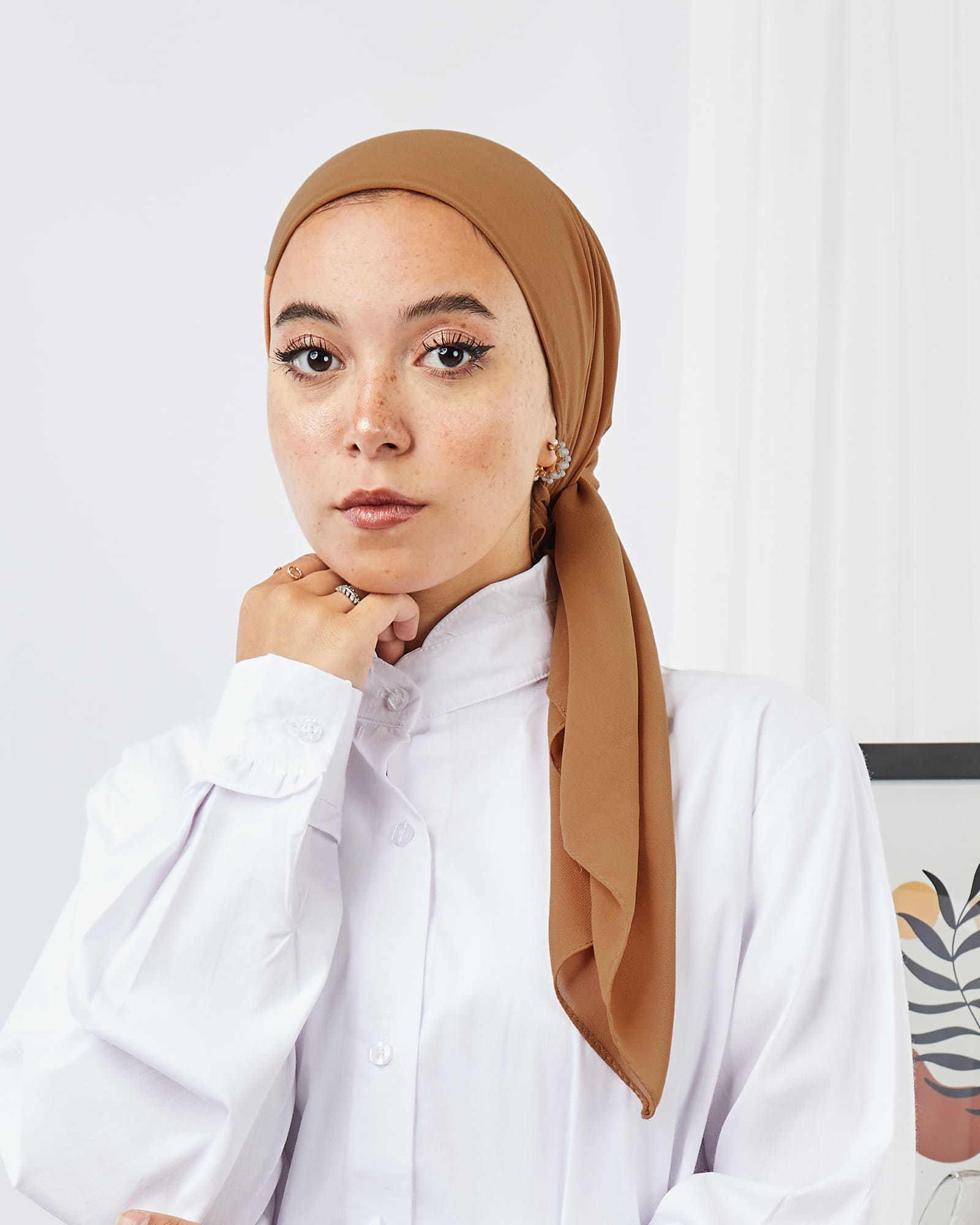 Tie Shop | Square plain Crepe Chiffon