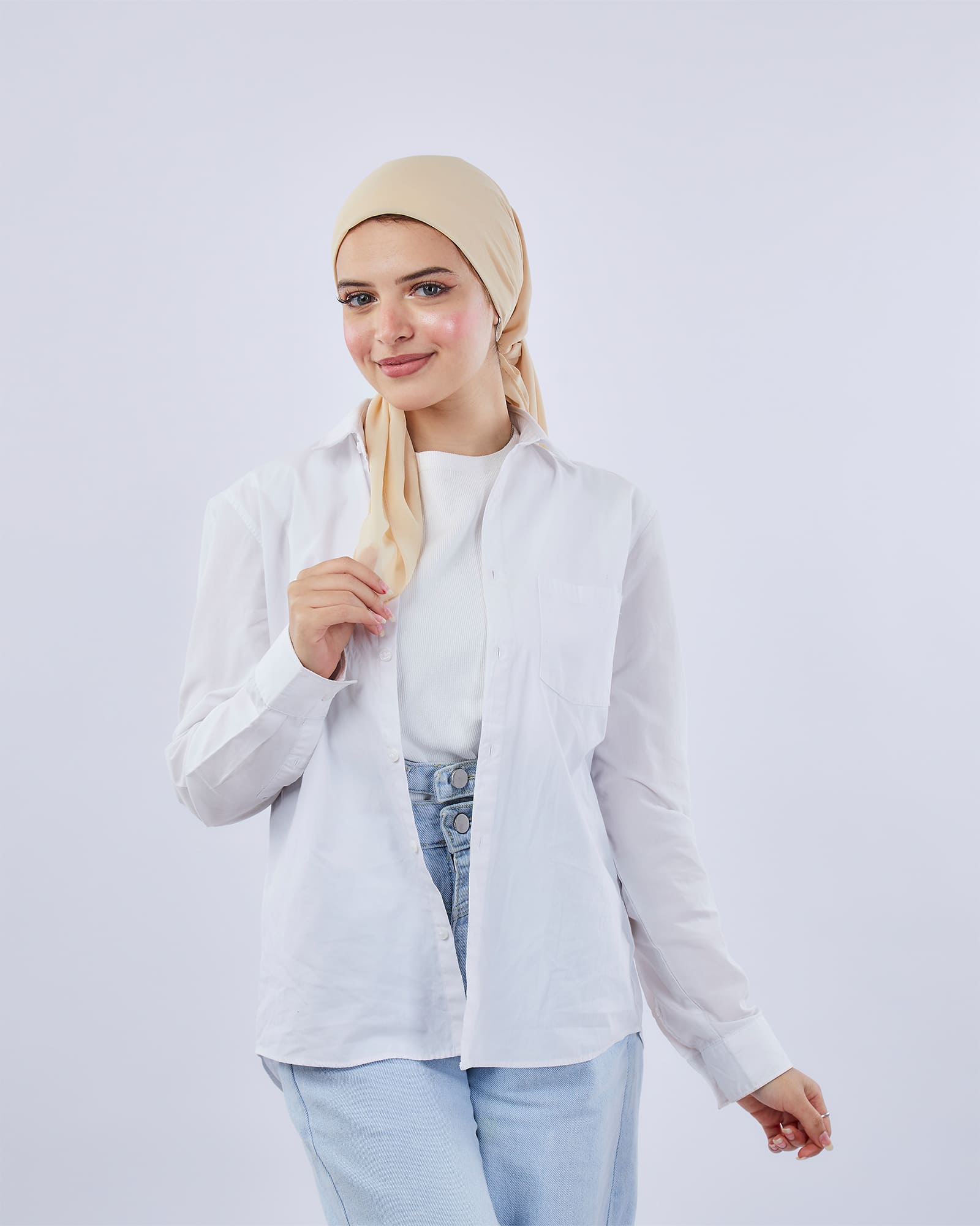 Tie Shop | Square plain Crepe Chiffon