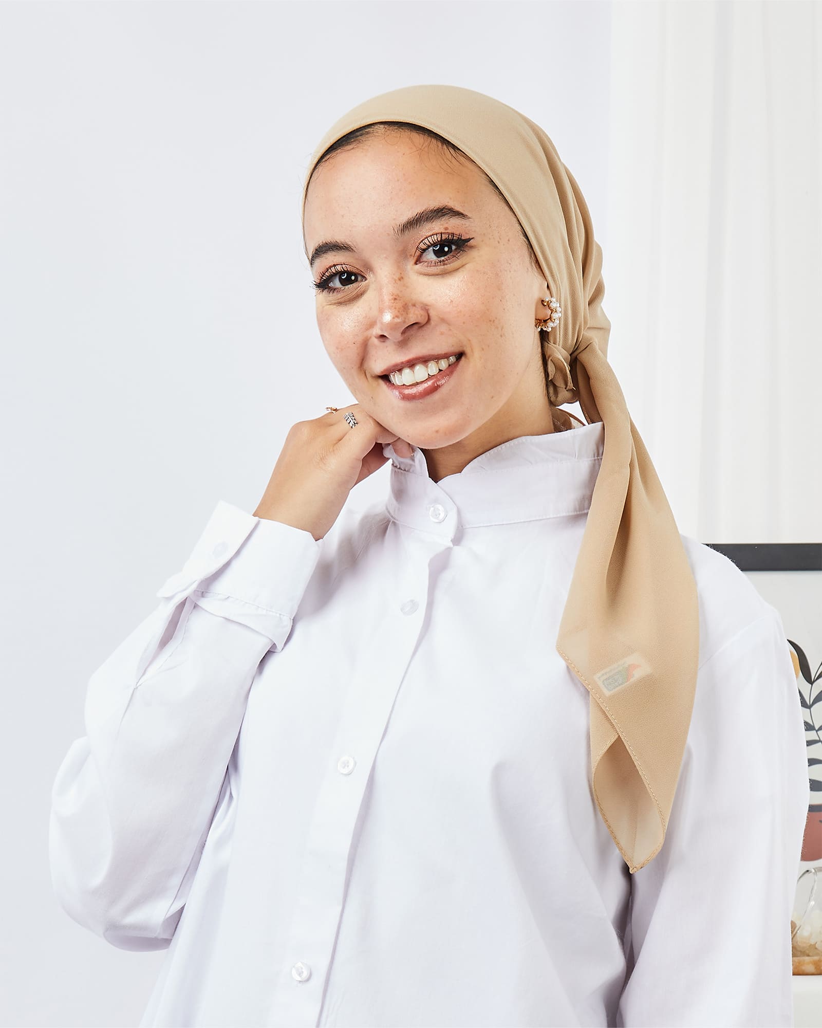 Tie Shop | Square plain Crepe Chiffon