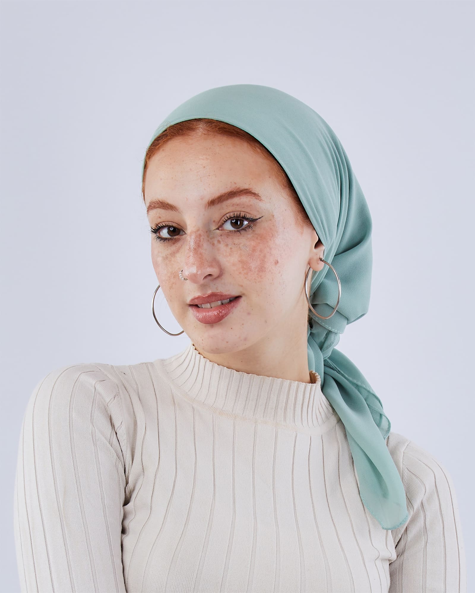 Tie Shop | Square plain Crepe Chiffon