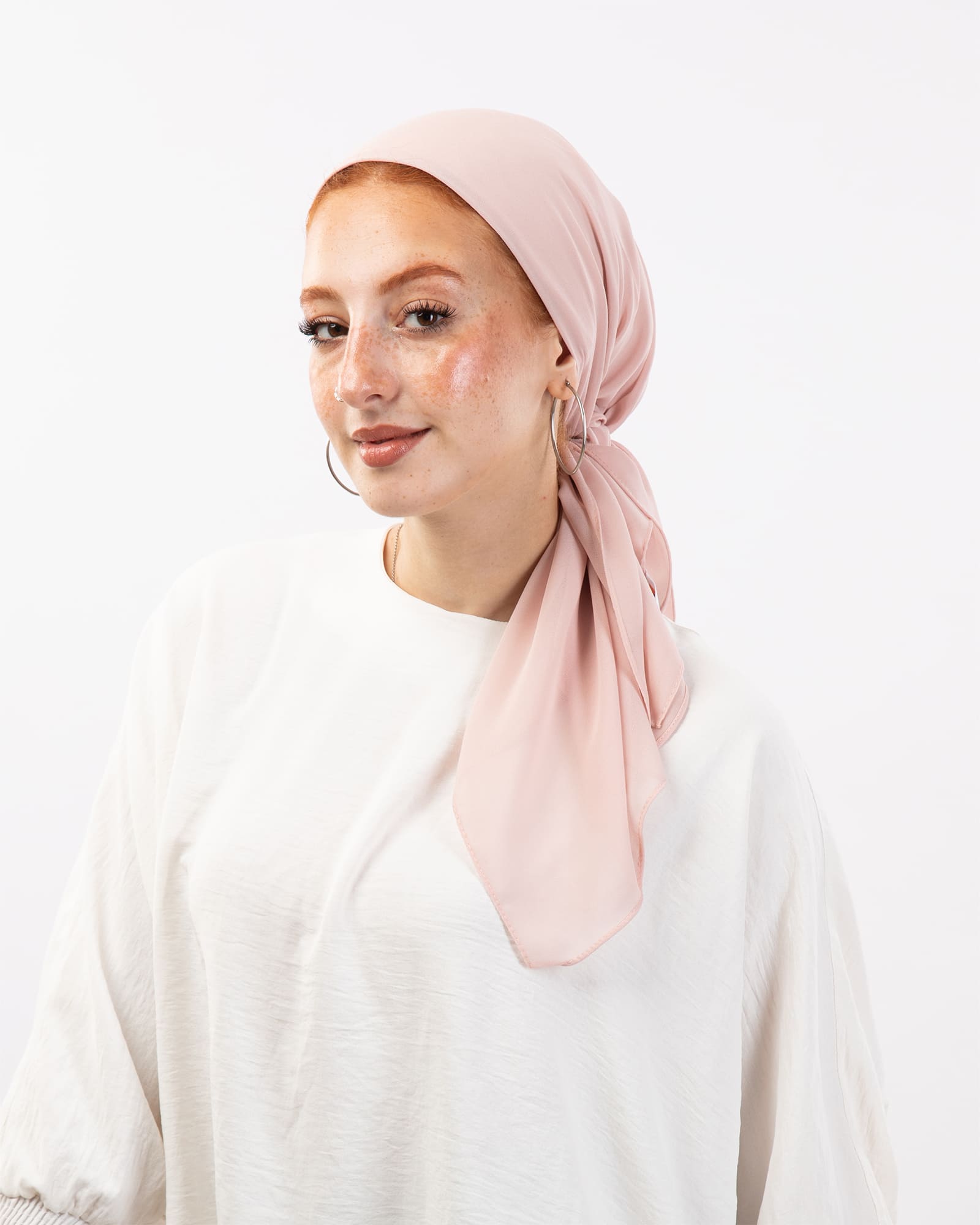 Tie Shop | Square plain Crepe Chiffon