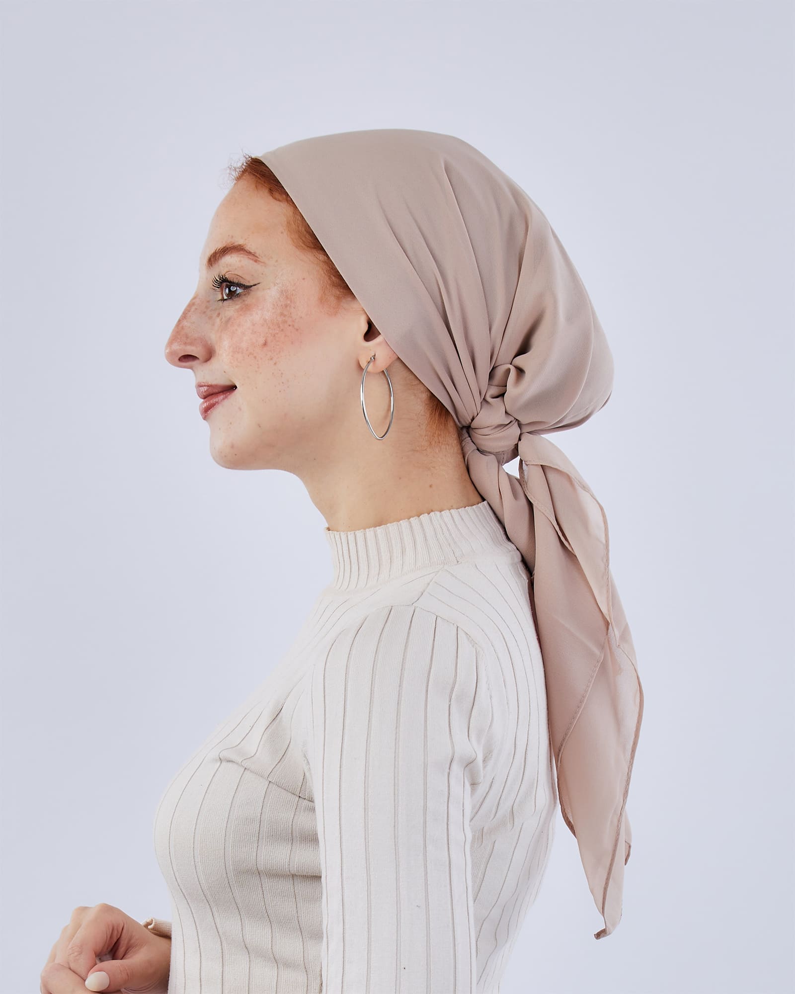 Tie Shop | Square plain Crepe Chiffon