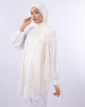 Satin Striped Kuwaiti Scarf
