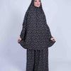 Printed Viscose Isdal Two Pieces - Black - White