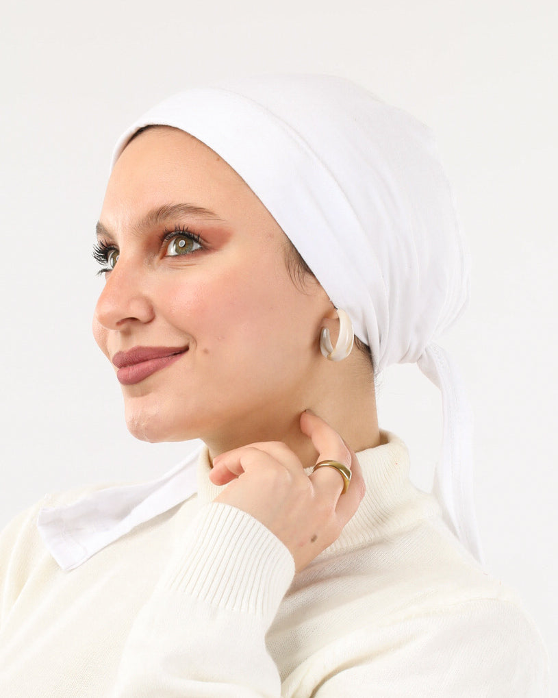 Padded Cotton Bonnet, Inner Caps , بونية ربط عريض , سورتيت, بونية تحت الحجاب Tie Shop