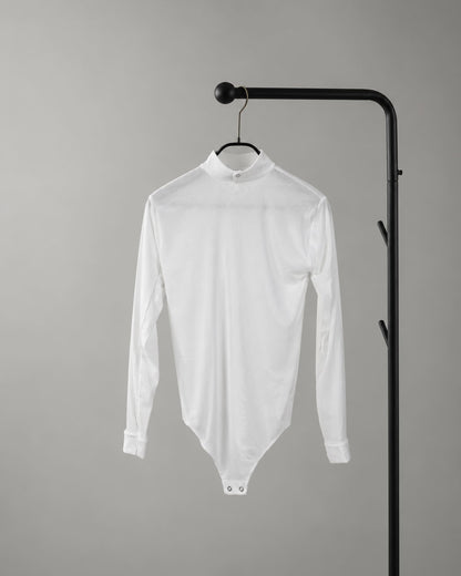 Tulle High-Neck Top
