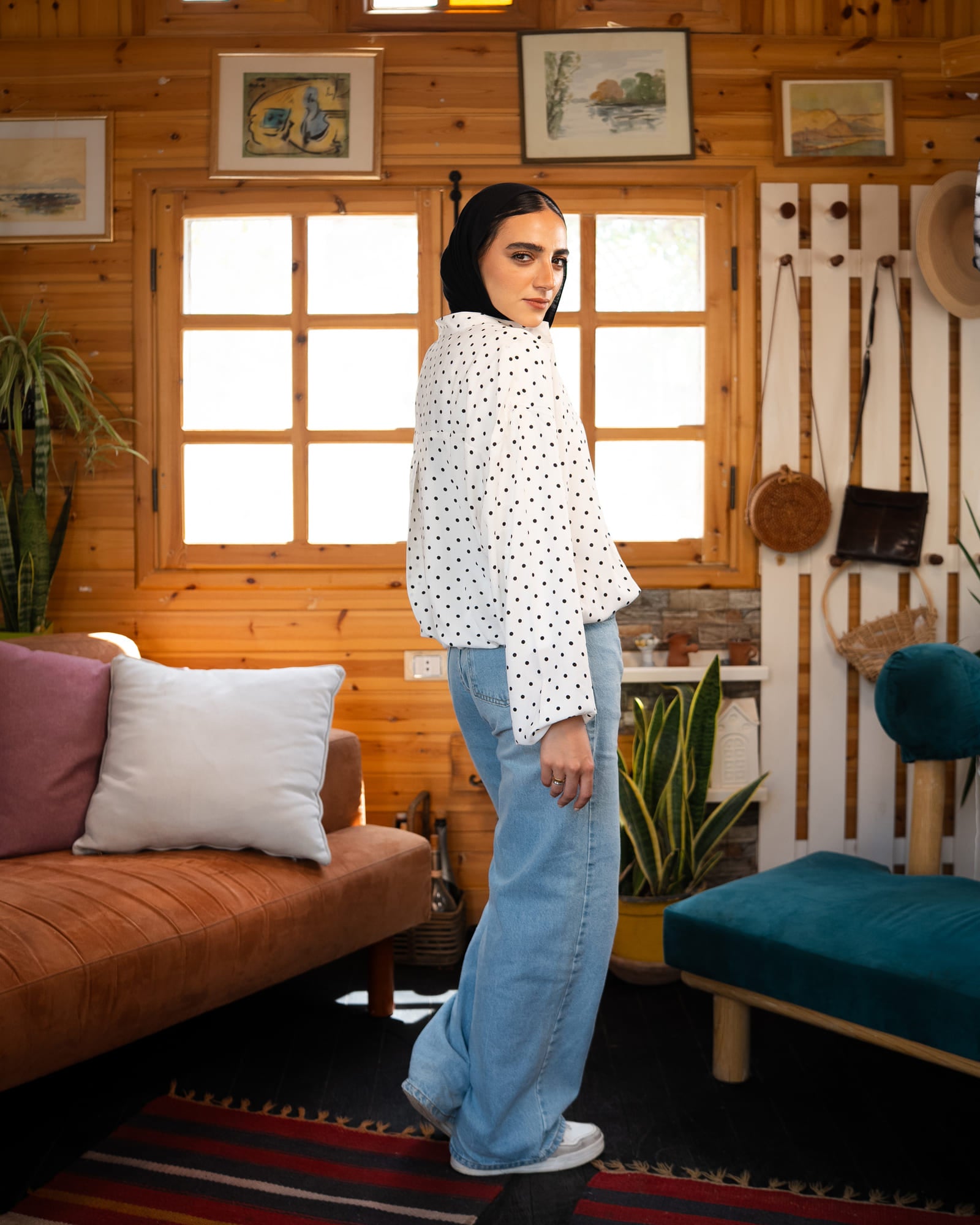 Tie Shop | Bella shirt – Striped Modest Casual Shirt