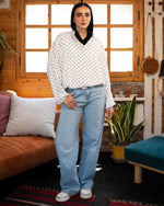 Tie Shop | Bella shirt – Striped Modest Casual Shirt