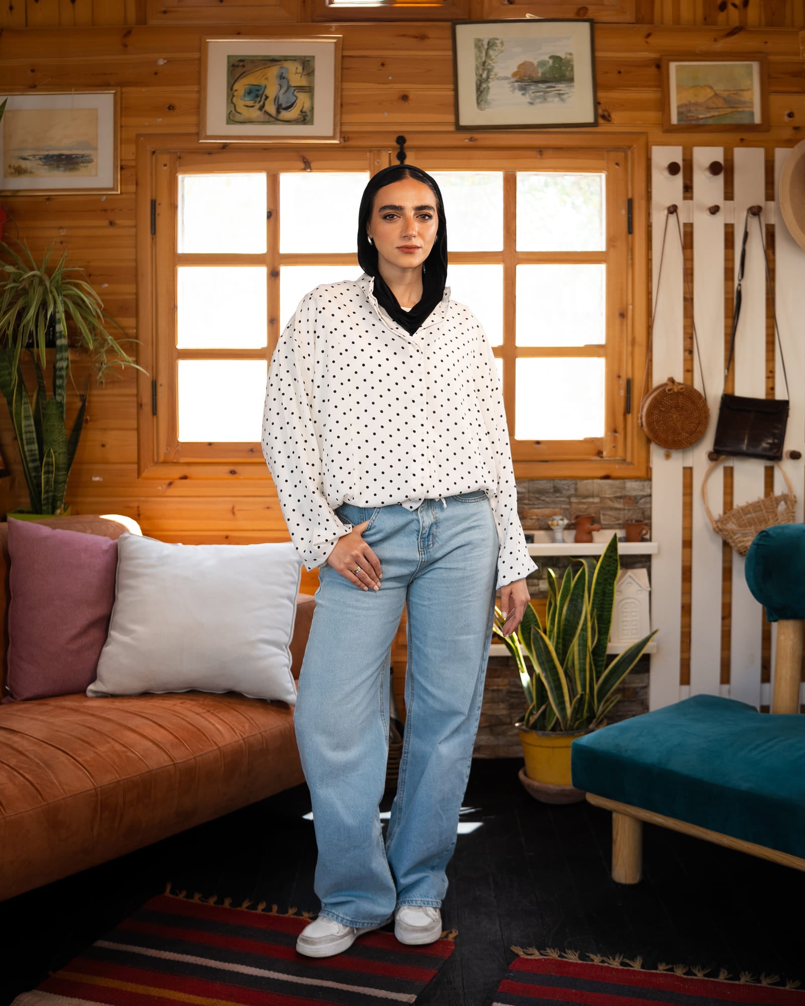 Tie Shop | Bella shirt – Striped Modest Casual Shirt