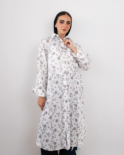 Printed Shirt Dress