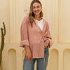Rose shirt - Dusty Coral Pink With White Micro Print