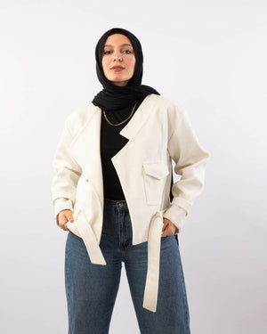 Crop Notched Jacket