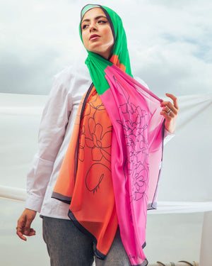 Diva طرحة شيفون - ايشارب شيفون