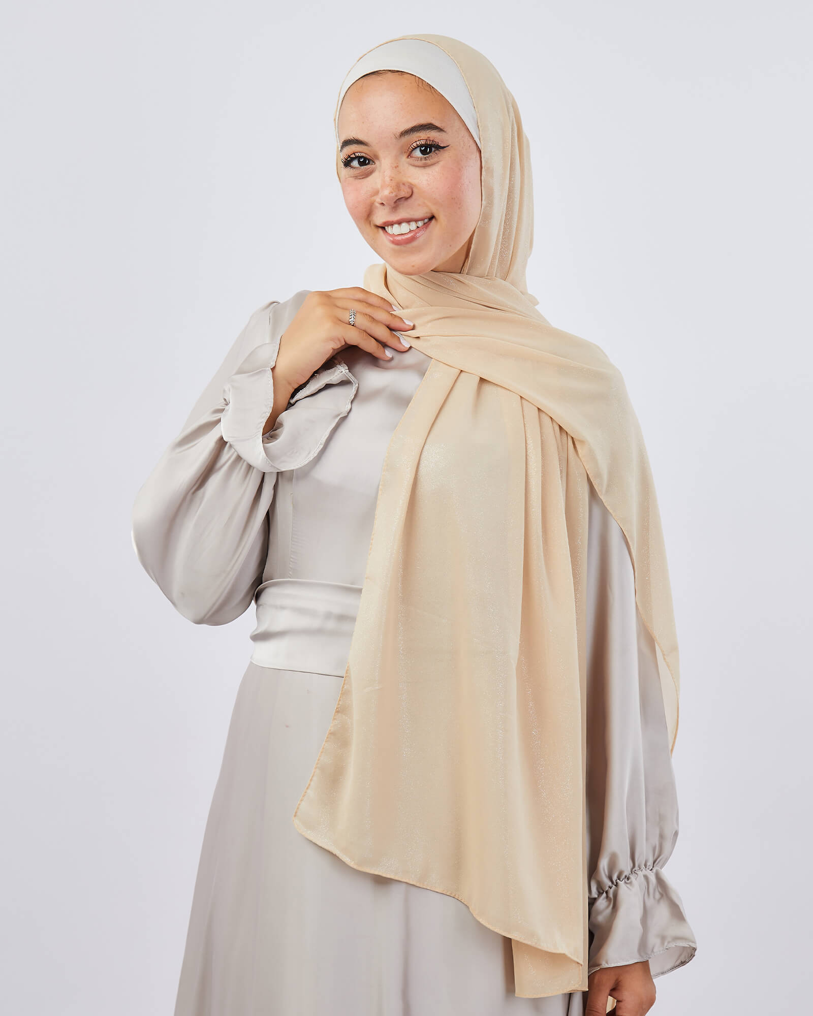 Tie Shop | Shimmery Chiffon Scarf طرحة شيفون سادة - ايشارب شيفون سادة