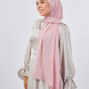 Shimmery Chiffon Scarf - Rose