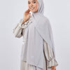 Shimmery Chiffon Scarf - Light Grey