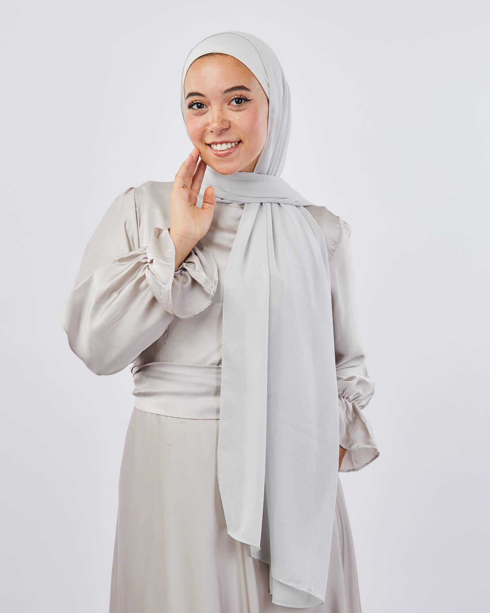 Tie Shop | Shimmery Chiffon Scarf طرحة شيفون سادة - ايشارب شيفون سادة