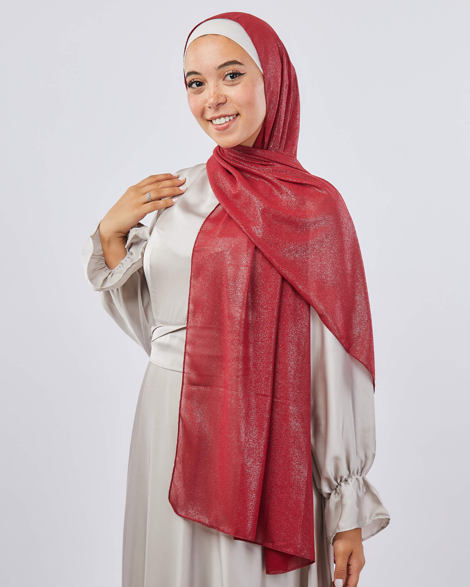 Tie Shop | Shimmery Chiffon Scarf طرحة شيفون سادة - ايشارب شيفون سادة