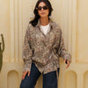 Rose shirt - Olive Grey With Multicolor Paisley Print