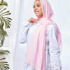 Plain Viscose Scarf - Rose