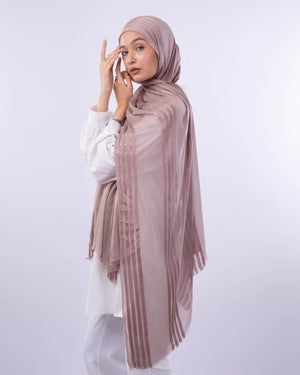Satin Striped Kuwaiti Scarf