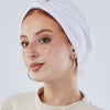 Knotted Cotton Turban - White