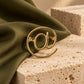 Gold Zia Pin brooch details by Tie Shop. تفاصيل بروش نسائي دهبى عالي الجودة.