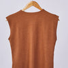 Ribbed Sleeveless Basic - Camel